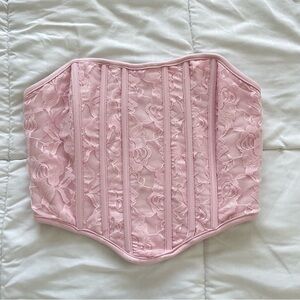 Pink Lace Corset Top
